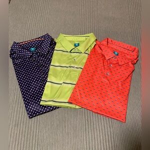 3 Mens PGA Pro Tour golf polo